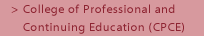 College of Professional and Continuing Education (CPCE)